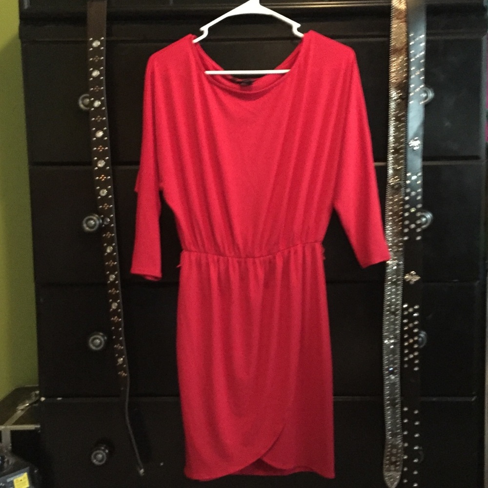 Brand new red slimming dress!